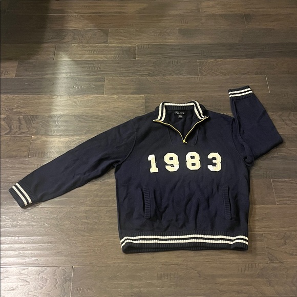 Nautical 1983 1/4 Zip Sweater Navy Blue Mens Size XXL - Picture 3 of 16